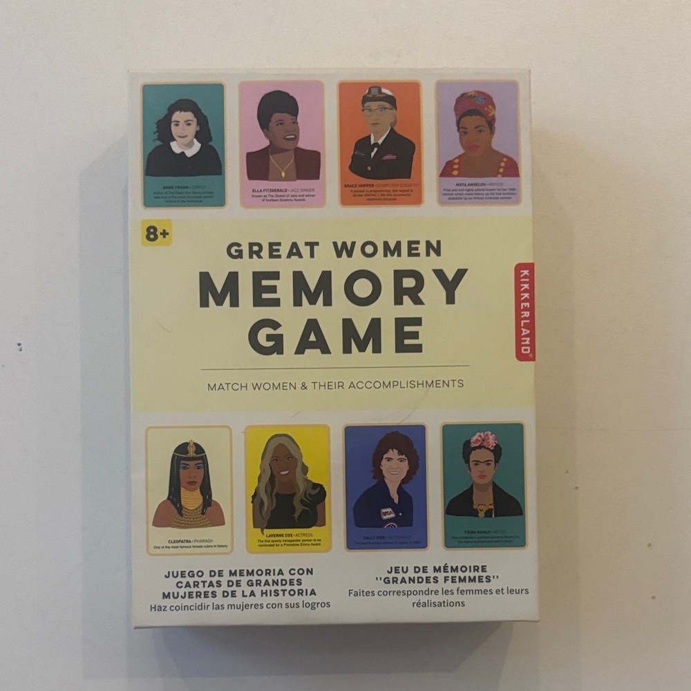 Kikkerland Iconic Women Memory Game - Bundle to Save